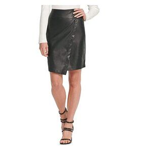 Dkny Faux-Leather Skirt
